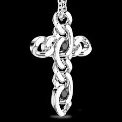 Collana Zancan in argento con pendente a croce.