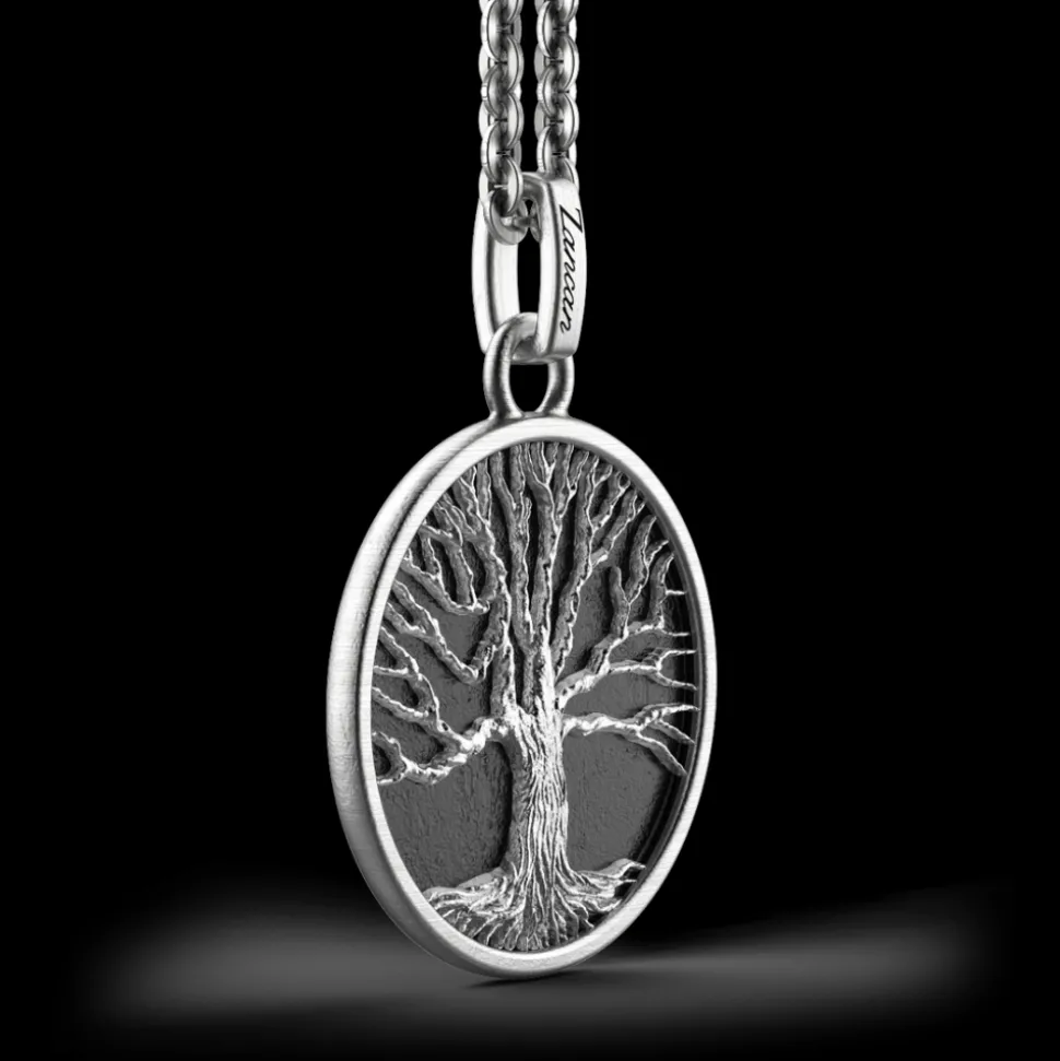 Collana Zancan in argento con pendente ad albero della vita.