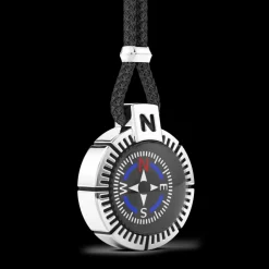 Collana Zancan in argento con bussola.