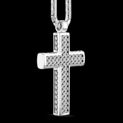 Collana Zancan in argento con pendente a croce.
