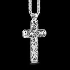 Collana Zancan in argento con pendente a croce.
