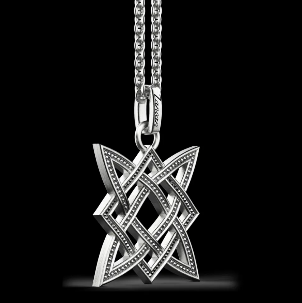 Collana Zancan in argento con pendente celtico.
