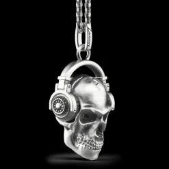 Collana Zancan in argento con teschio.