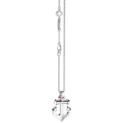Collana Zancan in argento con pendente ad ancora.