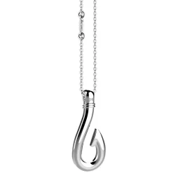 Collana Zancan in argento con pendente ad amo.
