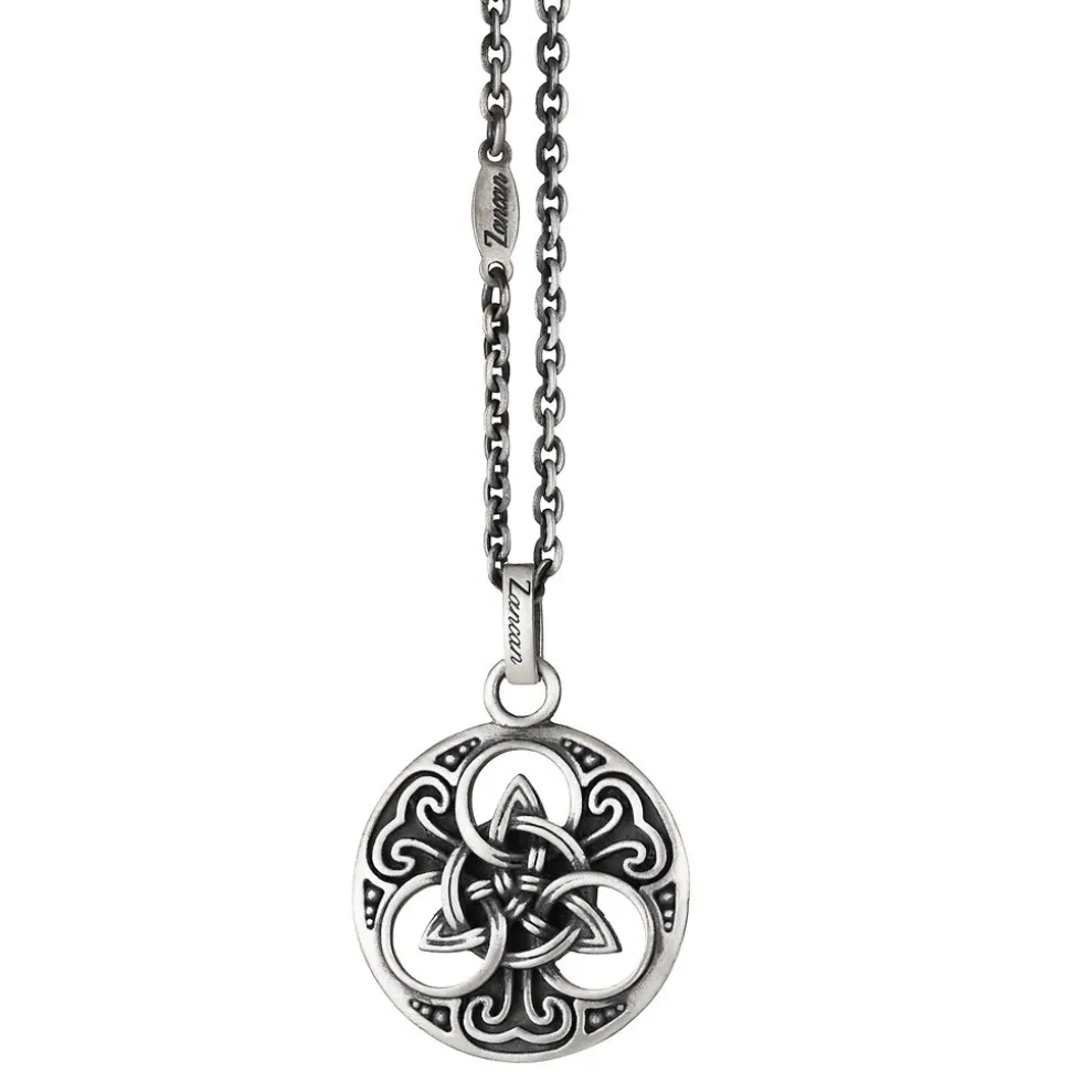 Collana Zancan in argento con pendente celtico.