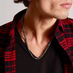 Collana Zancan in argento solo maglia.