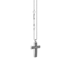 Collana Zancan in argento con pendente a croce.