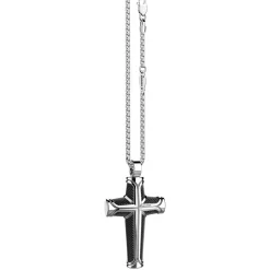 Collana Zancan in argento con pendente a croce.