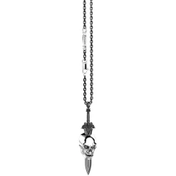 Collana Zancan in argento con teschio.