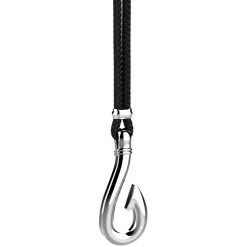 Collana Zancan in kevlar con pendente ad amo in argento.