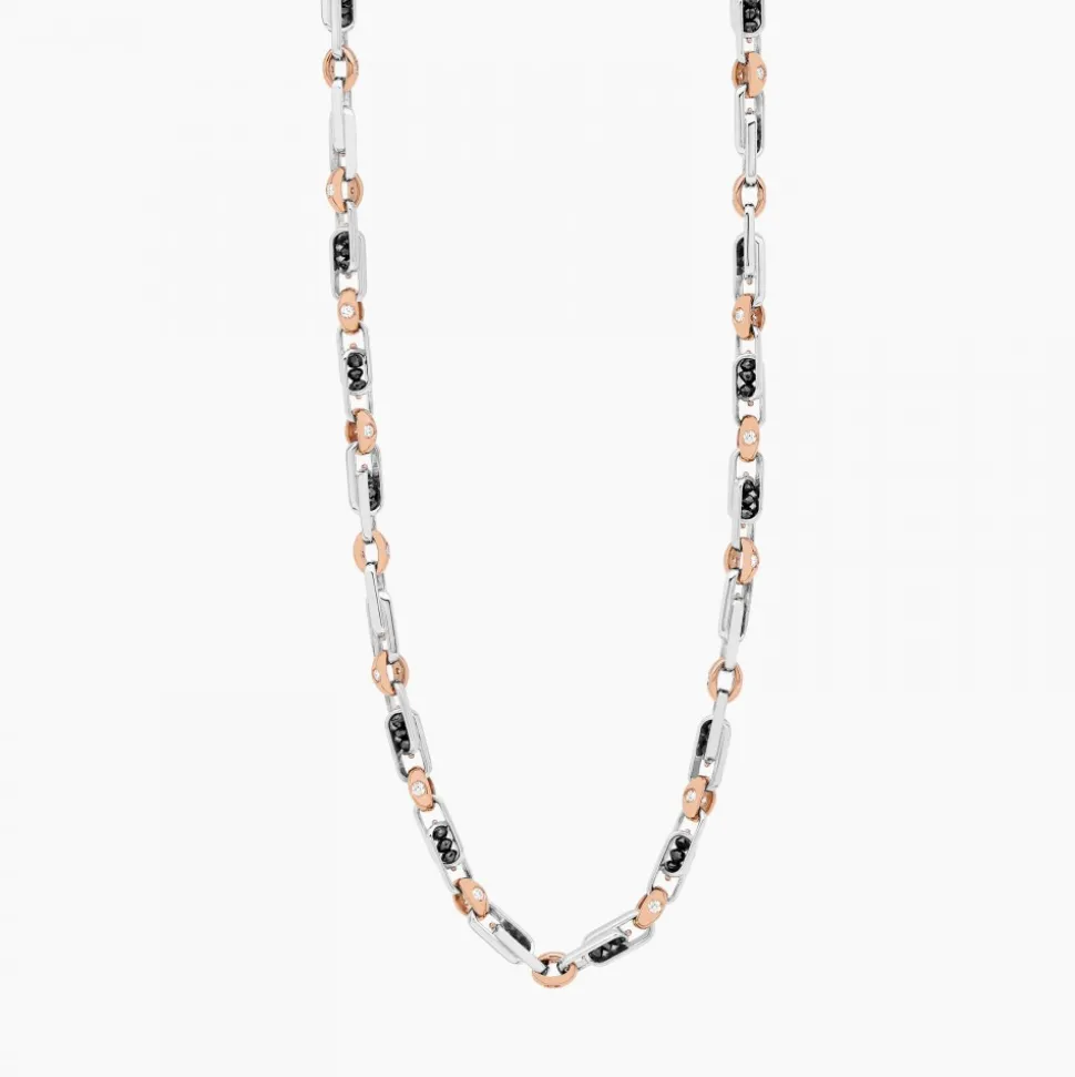 Collana Zancan in oro bianco con diamanti.
