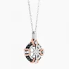 Collana  Zancan in oro bianco con iconica rosa dei venti .