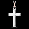 Collana Zancan in oro con pendente a croce e diamanti.