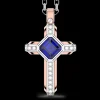 Collana Zancan in oro 18k con zaffiro blu.