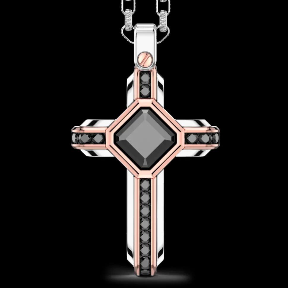 Collana Zancan in oro 18k con diamanti neri.