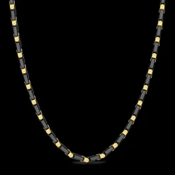 Collana Zancan in    oro 18kt e ceramica nera.