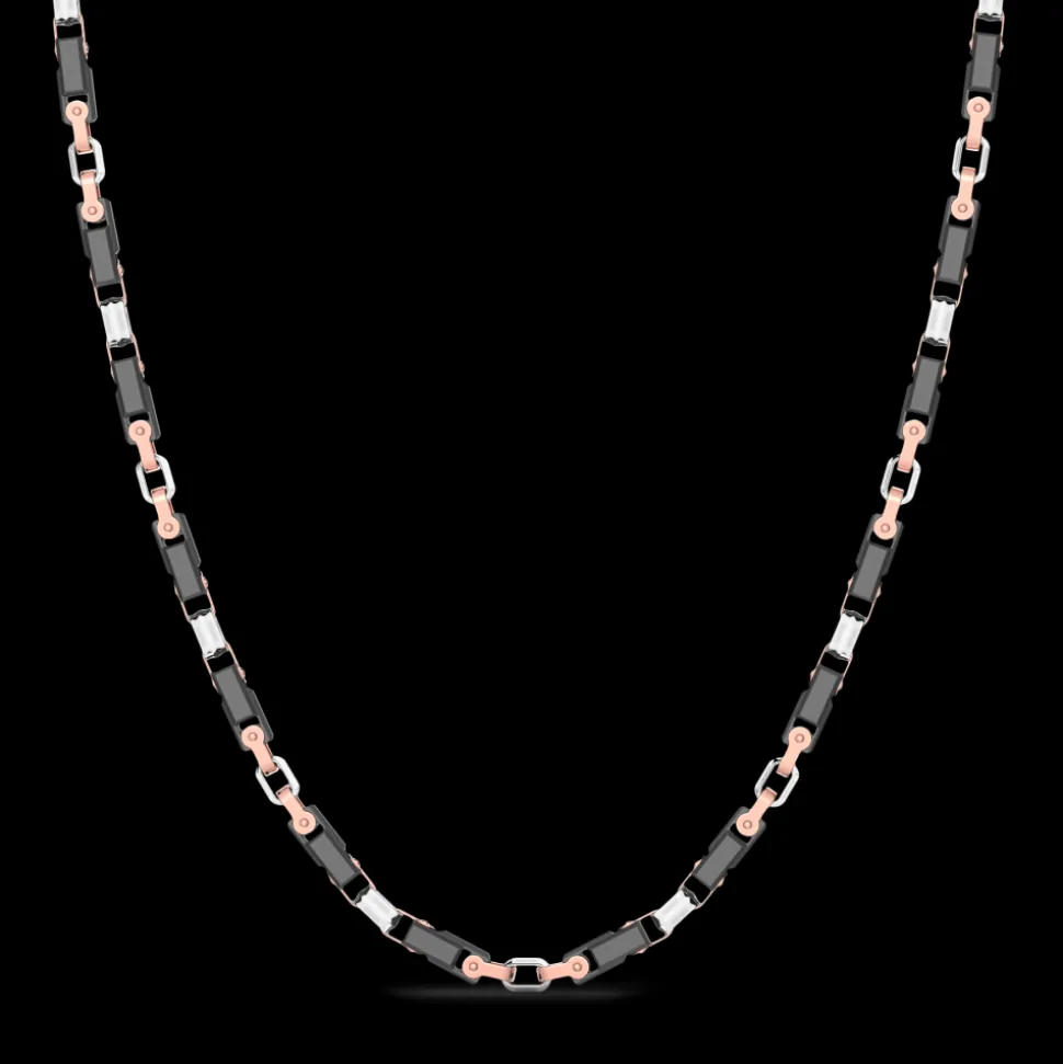 Collana Zancan in oro 18kt e ceramica nera.