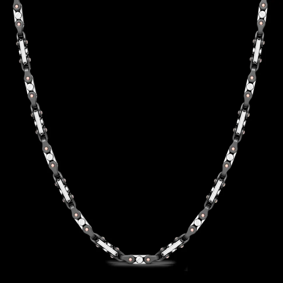 Collana Zancan in oro 18kt e ceramica nera.