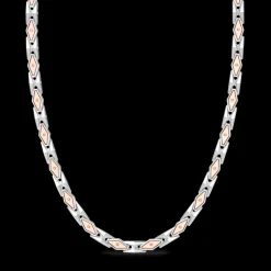 Collana Zancan in oro rosa 18k e argento.