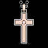 Collana Zancan in titanio e oro bianco e rosa 18Kt | Collezione Eternity Titanium