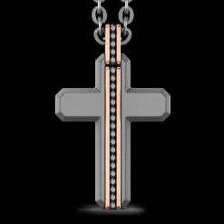 Collana Zancan in Titanio, Oro 18kt e Diamanti | Lusso Made in Italy
