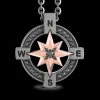 Collana Zancan in Titanio, Oro 18kt e Diamanti | Lusso Made in Italy