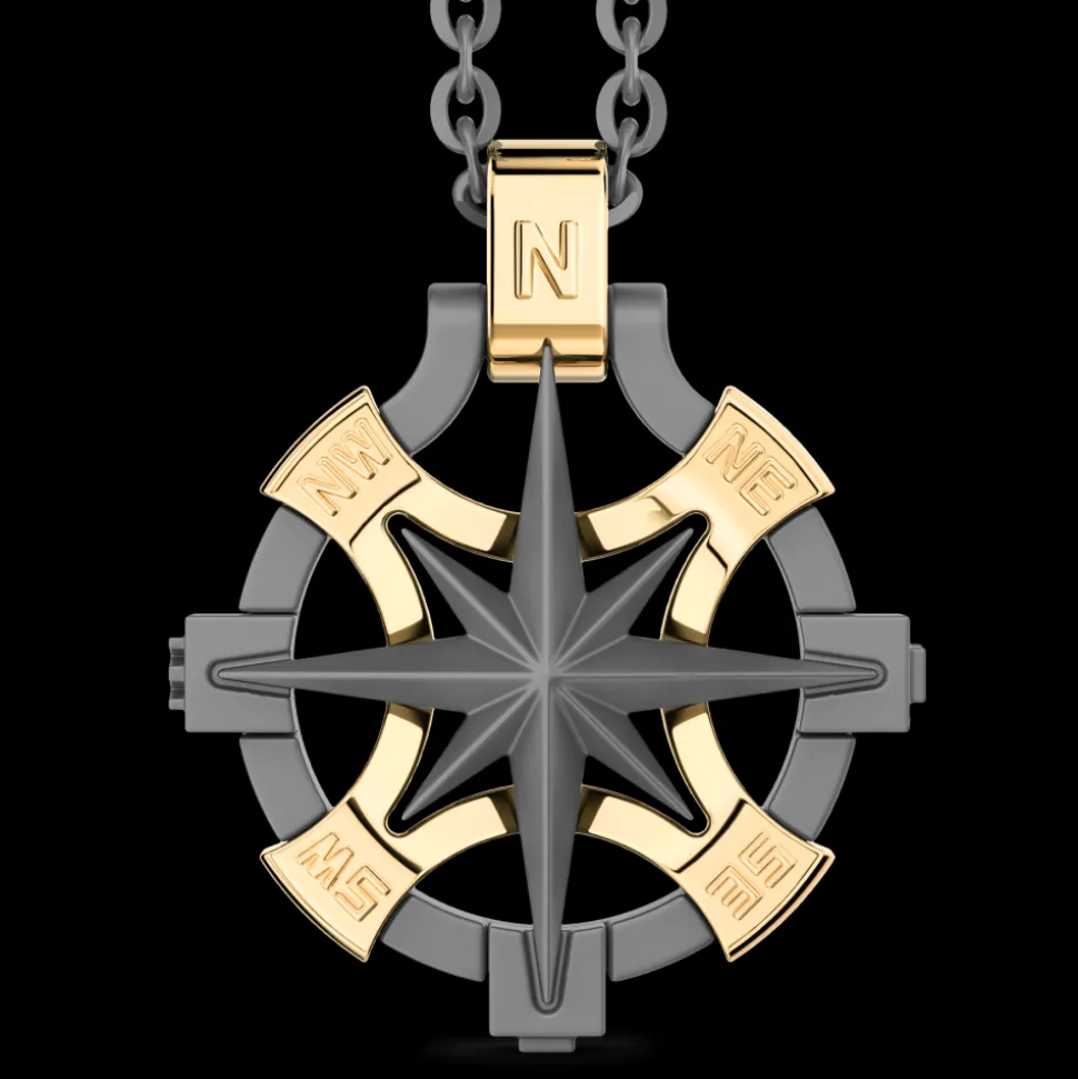 Collana Zancan in Titanio e Oro 18kt | Lusso Made in Italy