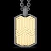 Collana Zancan in Titanio e Oro 18kt | Lusso Made in Italy