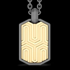 Collana Zancan in Titanio e Oro 18kt | Lusso Made in Italy