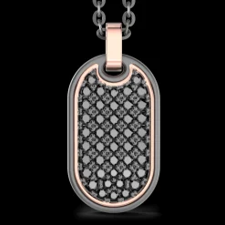 Collana Zancan in Titanio, Oro 18kt e Diamanti | Lusso Made in Italy