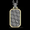 Collana Zancan in Titanio, Oro 18kt e Diamanti | Lusso Made in Italy