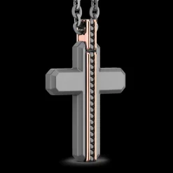Collana Zancan in Titanio, Oro 18kt e Diamanti | Lusso Made in Italy