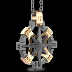 Collana Zancan in Titanio e Oro 18kt | Lusso Made in Italy