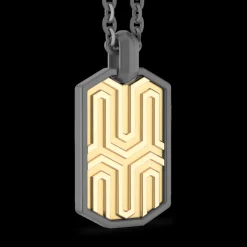 Collana Zancan in Titanio e Oro 18kt | Lusso Made in Italy