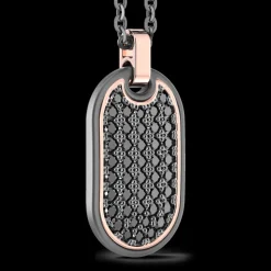 Collana Zancan in Titanio, Oro 18kt e Diamanti | Lusso Made in Italy