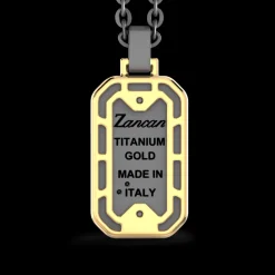 Collana Zancan in Titanio, Oro 18kt e Diamanti | Lusso Made in Italy