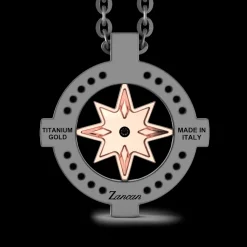Collana Zancan in Titanio, Oro 18kt e Diamanti | Lusso Made in Italy