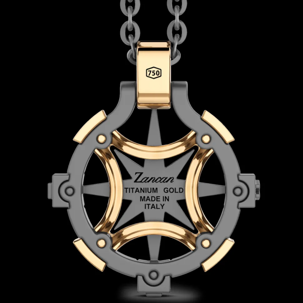 Collana Zancan in Titanio e Oro 18kt | Lusso Made in Italy