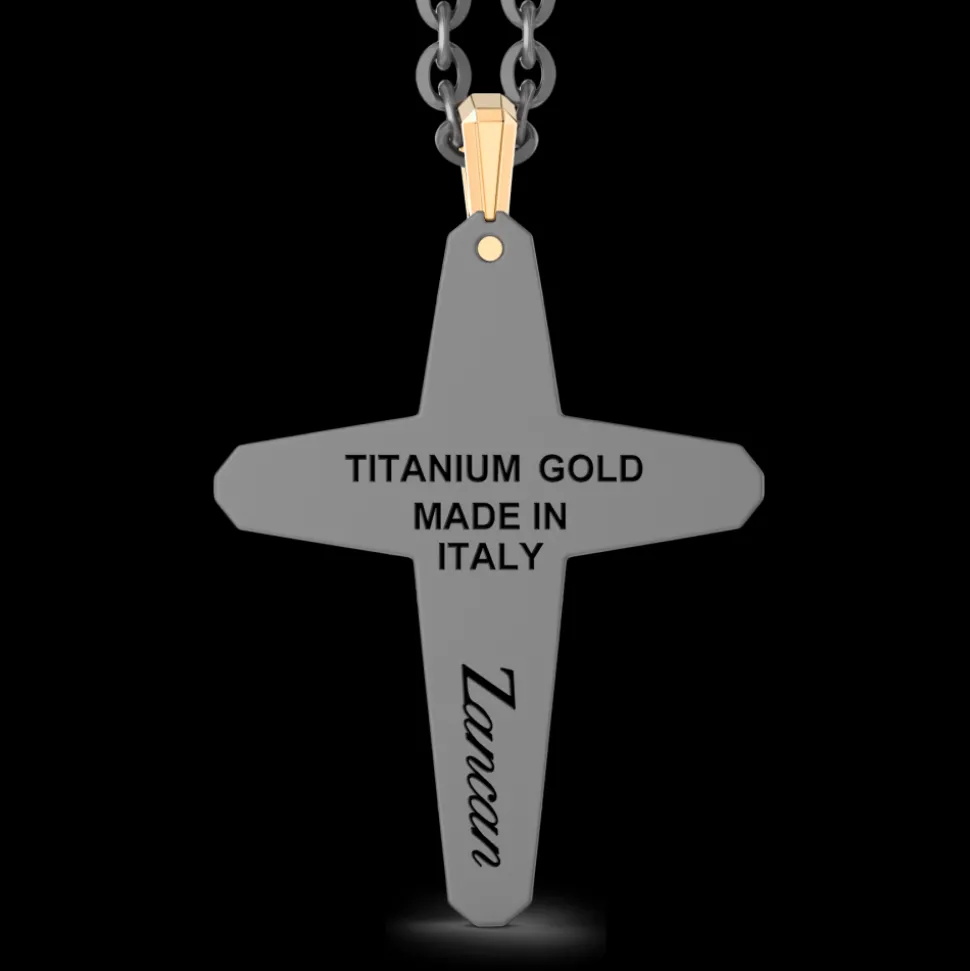 Collana Zancan in Titanio e Oro 18kt | Lusso Made in Italy
