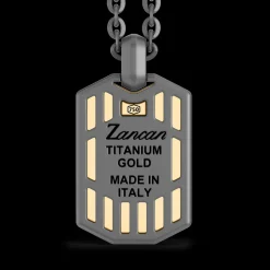 Collana Zancan in Titanio e Oro 18kt | Lusso Made in Italy