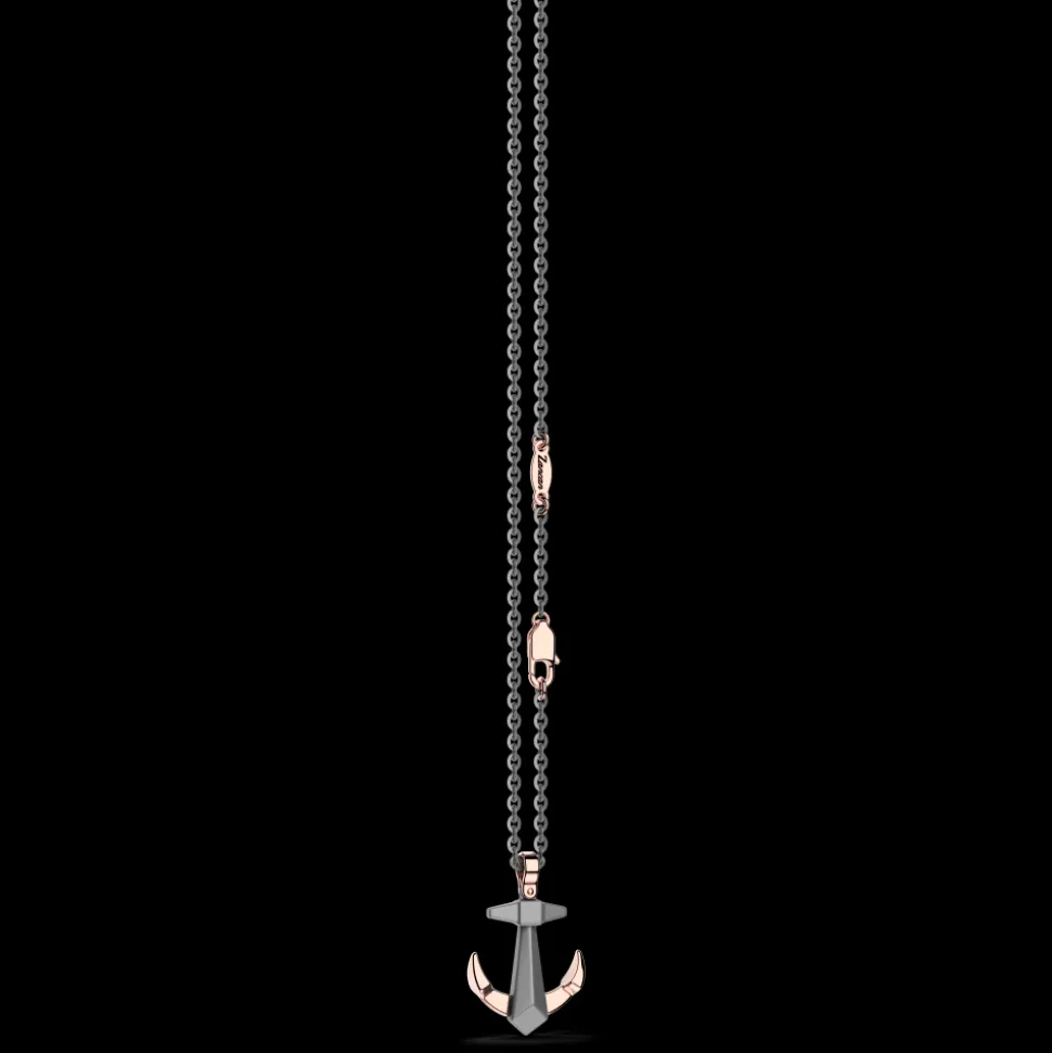 Collana Zancan in Titanio e Oro 18kt | Lusso Made in Italy