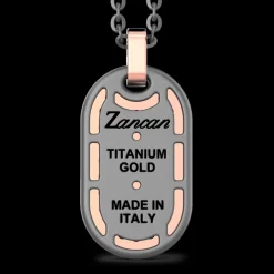 Collana Zancan in Titanio, Oro 18kt e Diamanti | Lusso Made in Italy