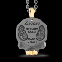 Collana Zancan in Titanio e Oro 18kt | Lusso Made in Italy