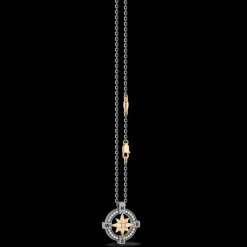Collana Zancan in Titanio, Oro 18kt e Diamanti | Lusso Made in Italy