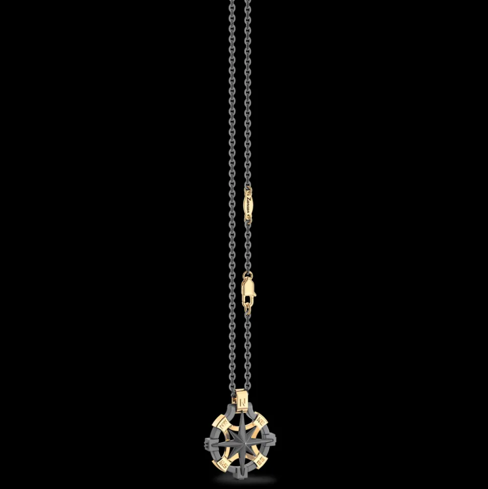 Collana Zancan in Titanio e Oro 18kt | Lusso Made in Italy
