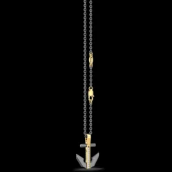 Collana Zancan in Titanio, Oro 18kt e Diamanti | Lusso Made in Italy