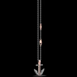 Collana Zancan in Titanio, Oro 18kt e Diamanti | Lusso Made in Italy