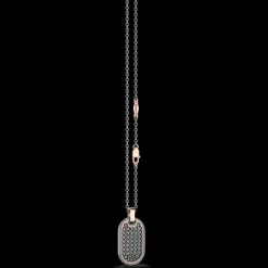 Collana Zancan in Titanio, Oro 18kt e Diamanti | Lusso Made in Italy