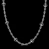 Collana Zancan solo maglia in argento con ancore.
